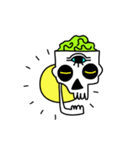 Neon Brain Skull（個別スタンプ：14）