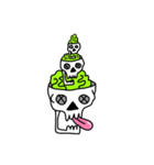 Neon Brain Skull（個別スタンプ：19）