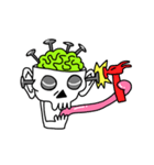 Neon Brain Skull（個別スタンプ：20）