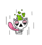 Neon Brain Skull（個別スタンプ：30）