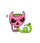 Neon Brain Skull（個別スタンプ：32）