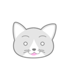 どうぶつ百面相（ねこ）（個別スタンプ：7）