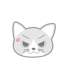 どうぶつ百面相（ねこ）（個別スタンプ：10）