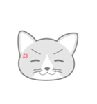 どうぶつ百面相（ねこ）（個別スタンプ：11）