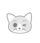 どうぶつ百面相（ねこ）（個別スタンプ：13）