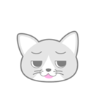 どうぶつ百面相（ねこ）（個別スタンプ：16）