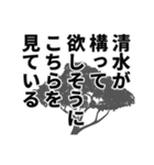 清水さん名前ナレーション（個別スタンプ：27）