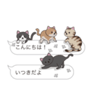 【いつき】猫だらけの吹き出し（個別スタンプ：2）