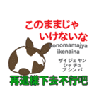ウサギの気持ち 日本語台湾語（個別スタンプ：11）
