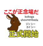 ウサギの気持ち 日本語台湾語（個別スタンプ：29）