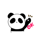 monokuro panda（個別スタンプ：7）