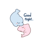Cute Dolphin and Cute Shark（個別スタンプ：1）
