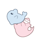 Cute Dolphin and Cute Shark（個別スタンプ：10）