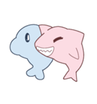 Cute Dolphin and Cute Shark（個別スタンプ：11）