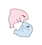 Cute Dolphin and Cute Shark（個別スタンプ：13）