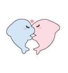 Cute Dolphin and Cute Shark（個別スタンプ：15）