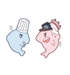 Cute Dolphin and Cute Shark（個別スタンプ：20）