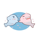 Cute Dolphin and Cute Shark（個別スタンプ：21）
