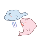 Cute Dolphin and Cute Shark（個別スタンプ：23）
