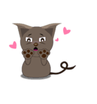 Cat, rabbit, silly can not tell（個別スタンプ：1）