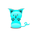 Cat, rabbit, silly can not tell（個別スタンプ：3）