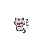我が家の猫達を参考に作りました！（個別スタンプ：21）