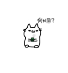 まっしろねこさん（個別スタンプ：5）
