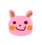 うさぎちゃん表情（個別スタンプ：1）