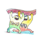 泣いたり笑ったりする（個別スタンプ：14）