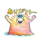 泣いたり笑ったりする（個別スタンプ：16）