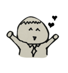 おにぎり太郎とメガネ先輩（個別スタンプ：4）
