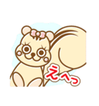くまとうさぎとふくろうとりすとごりら（個別スタンプ：34）