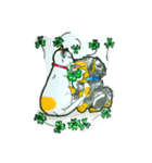 Peaceful daily routine of dogs and cats.（個別スタンプ：8）
