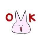 ウサギとヤギ（個別スタンプ：1）