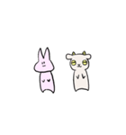 ウサギとヤギ（個別スタンプ：33）