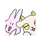 ウサギとヤギ（個別スタンプ：35）
