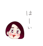 ボブヘア女子1（個別スタンプ：28）