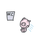 The pet pig（個別スタンプ：37）