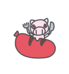 The pet pig（個別スタンプ：38）