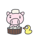 The pet pig（個別スタンプ：40）