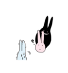 真顔女子と何かの生き物。（個別スタンプ：8）