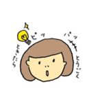 ビジネスを頑張る女の子。（個別スタンプ：2）