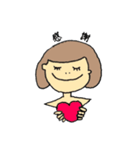 ビジネスを頑張る女の子。（個別スタンプ：7）