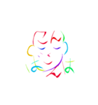 ひらがなのかお（個別スタンプ：3）