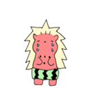 スイカとハリネズミ（個別スタンプ：17）