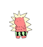 スイカとハリネズミ（個別スタンプ：26）