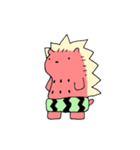 スイカとハリネズミ（個別スタンプ：35）