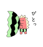 スイカとハリネズミ（個別スタンプ：37）