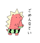 スイカとハリネズミ（個別スタンプ：40）
