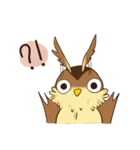 owl and penguin（個別スタンプ：3）